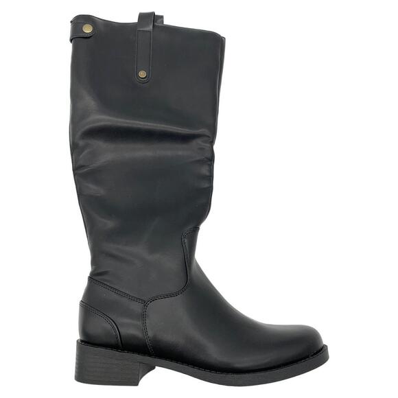 Journee Shoes - Journee Women's Gema Medium Calf Tall Boot Black - Medium